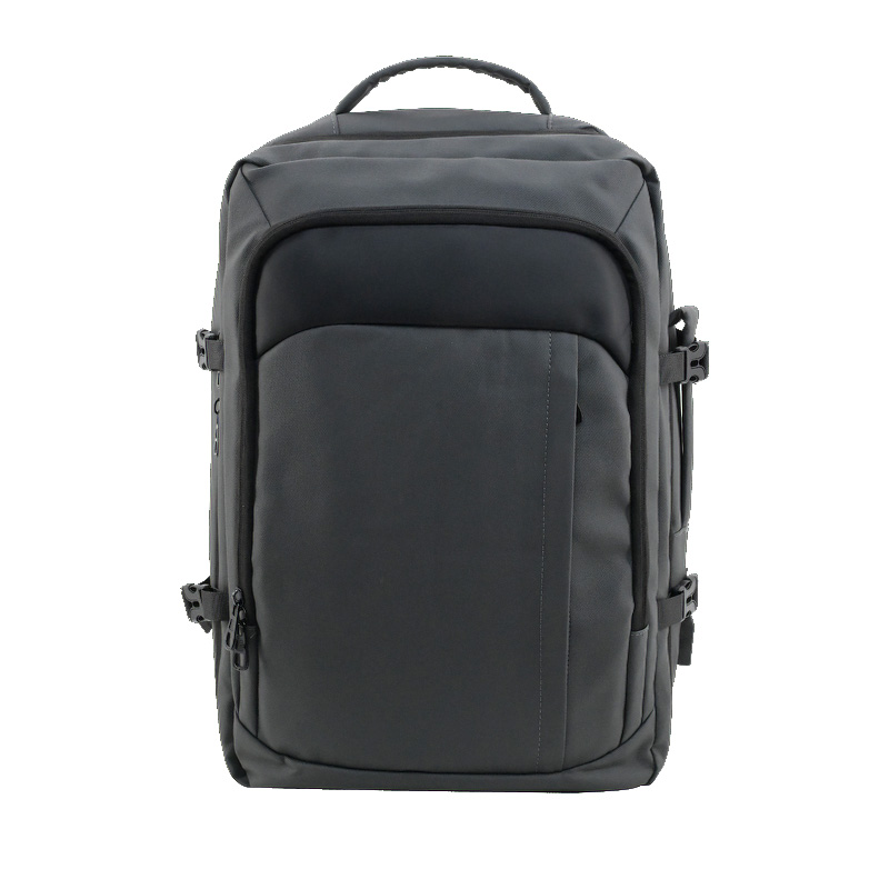 PU leather laptop backpack with USB port