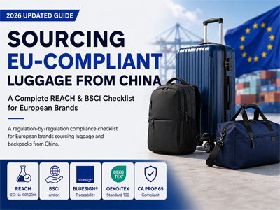 Adquisición de equipaje que cumpla con la normativa de la UE procedente de China: una lista de verificación completa de REACH y BSCI para marcas europeas