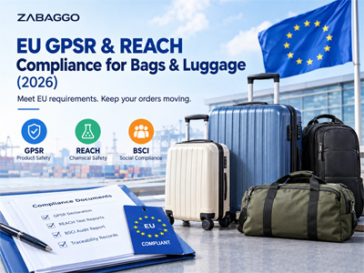 Cumplimiento de las normativas europeas GPSR y REACH para bolsas y equipaje (2026)