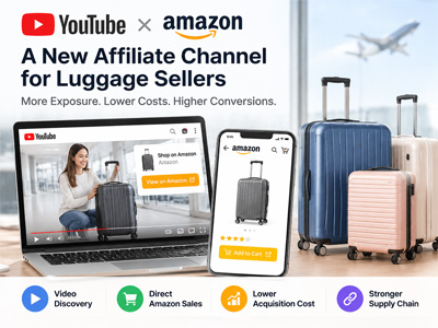 YouTube × Amazon: Un nuevo canal de afiliados para vendedores de equipaje